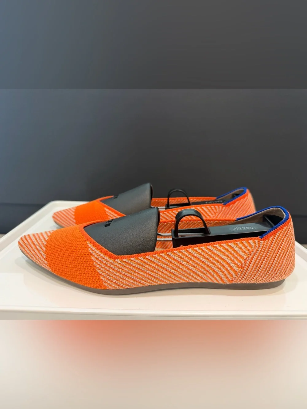Rothy’s The Point in Retired Color-Orange Sherbet Striped - size 7.5